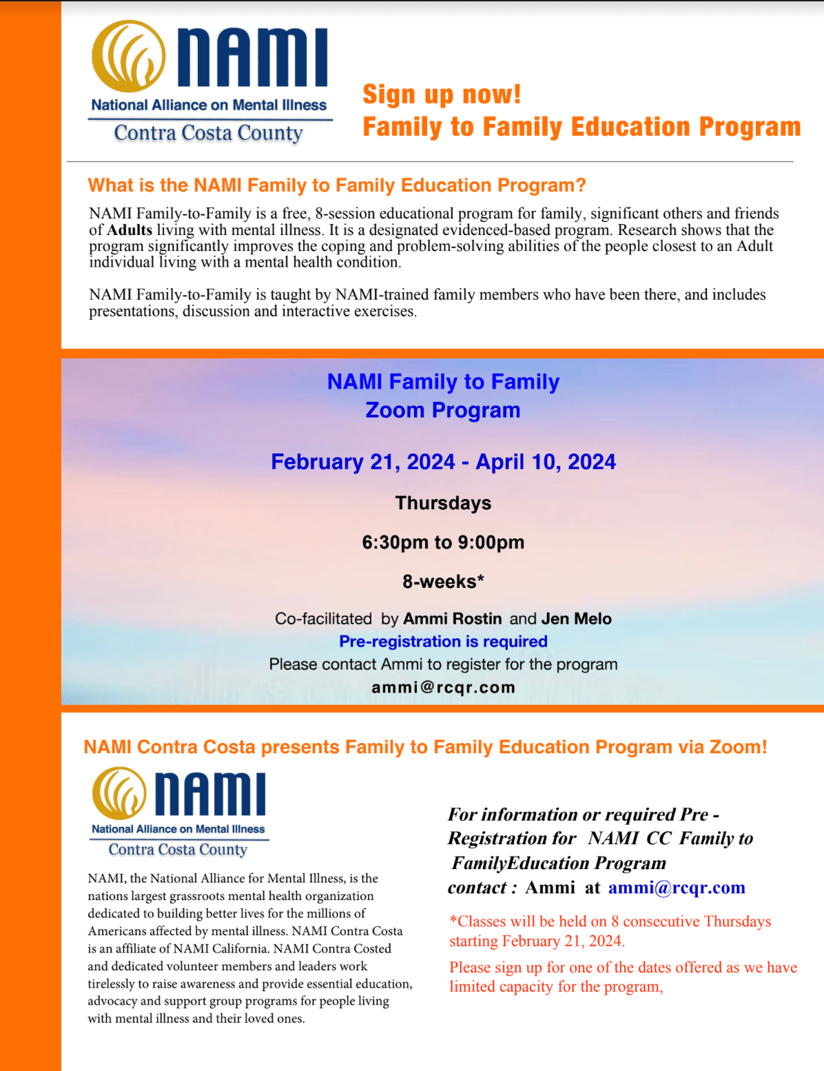 [FULL] Feb 2024 New Family to Family Class!