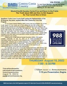 August 2022's General Meeting Flyer