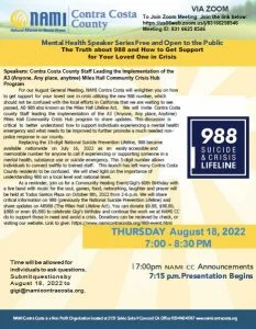 August 2022's General Meeting Flyer