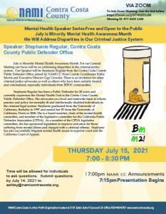 July 2021 General Meeting Flyer