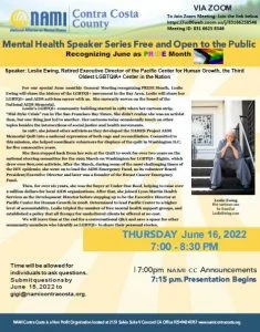 June 2022's general meeting flyer