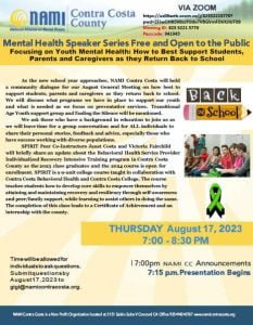 Flyer for August 2023 General meeting