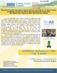 September 2023's General Meeting Flyer