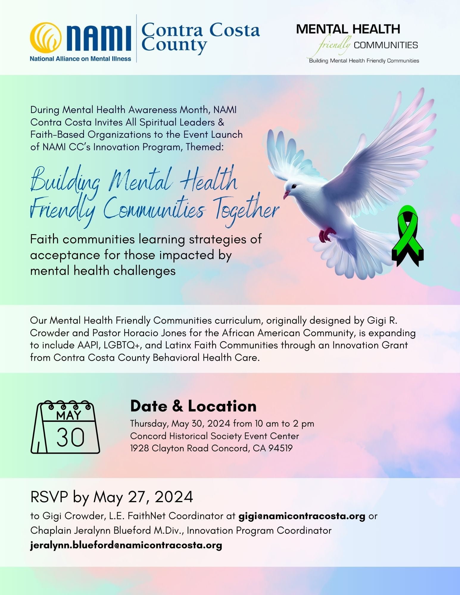NAMI CC's Innovation Program Launch Flyer