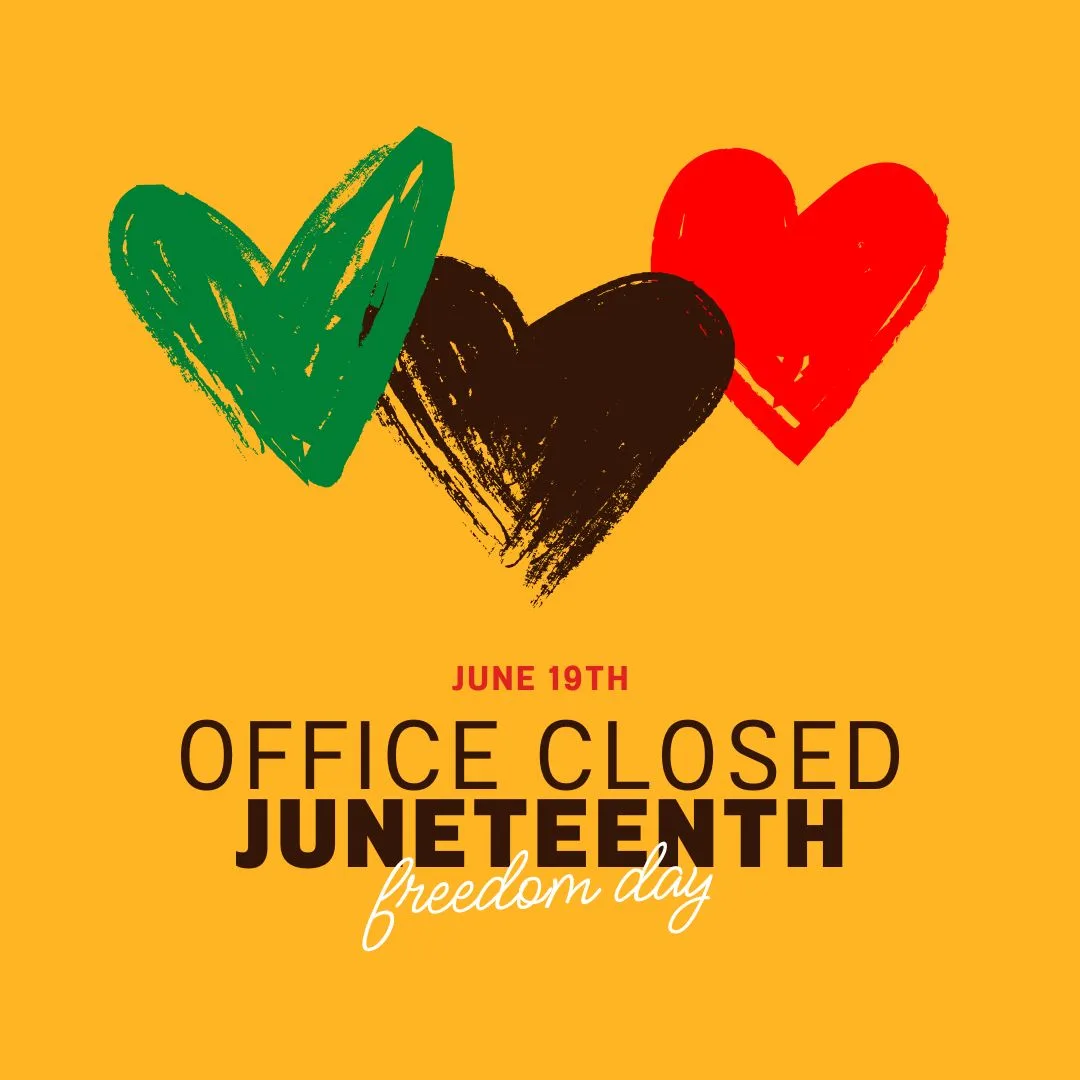Notice: Office Closure for Juneteenth