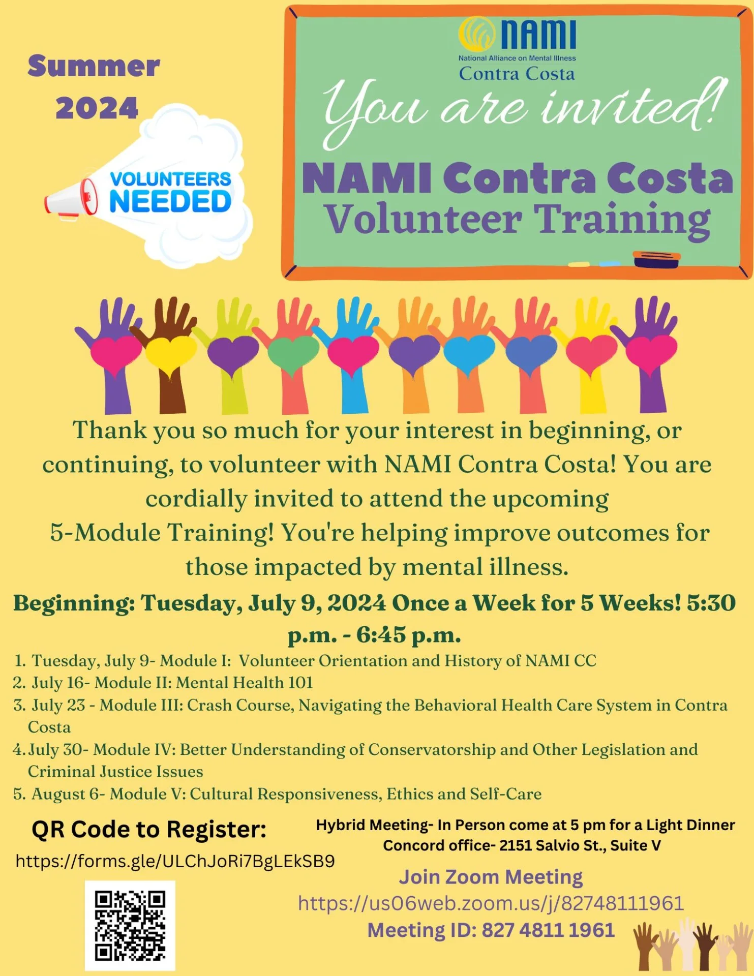 Summer 2024 Volunteer Module Training