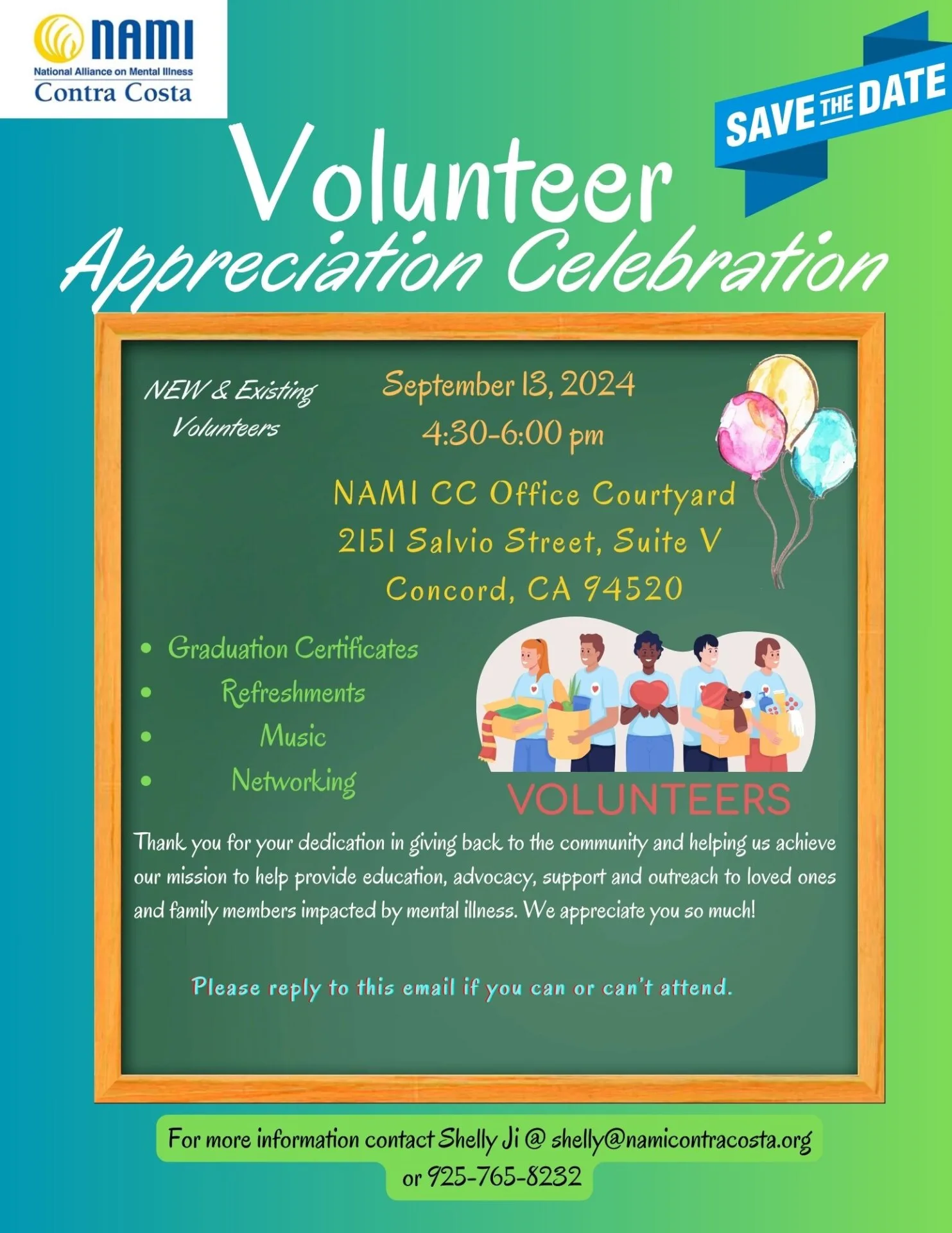 Fall Volunteer Appreciation Celebration Event
