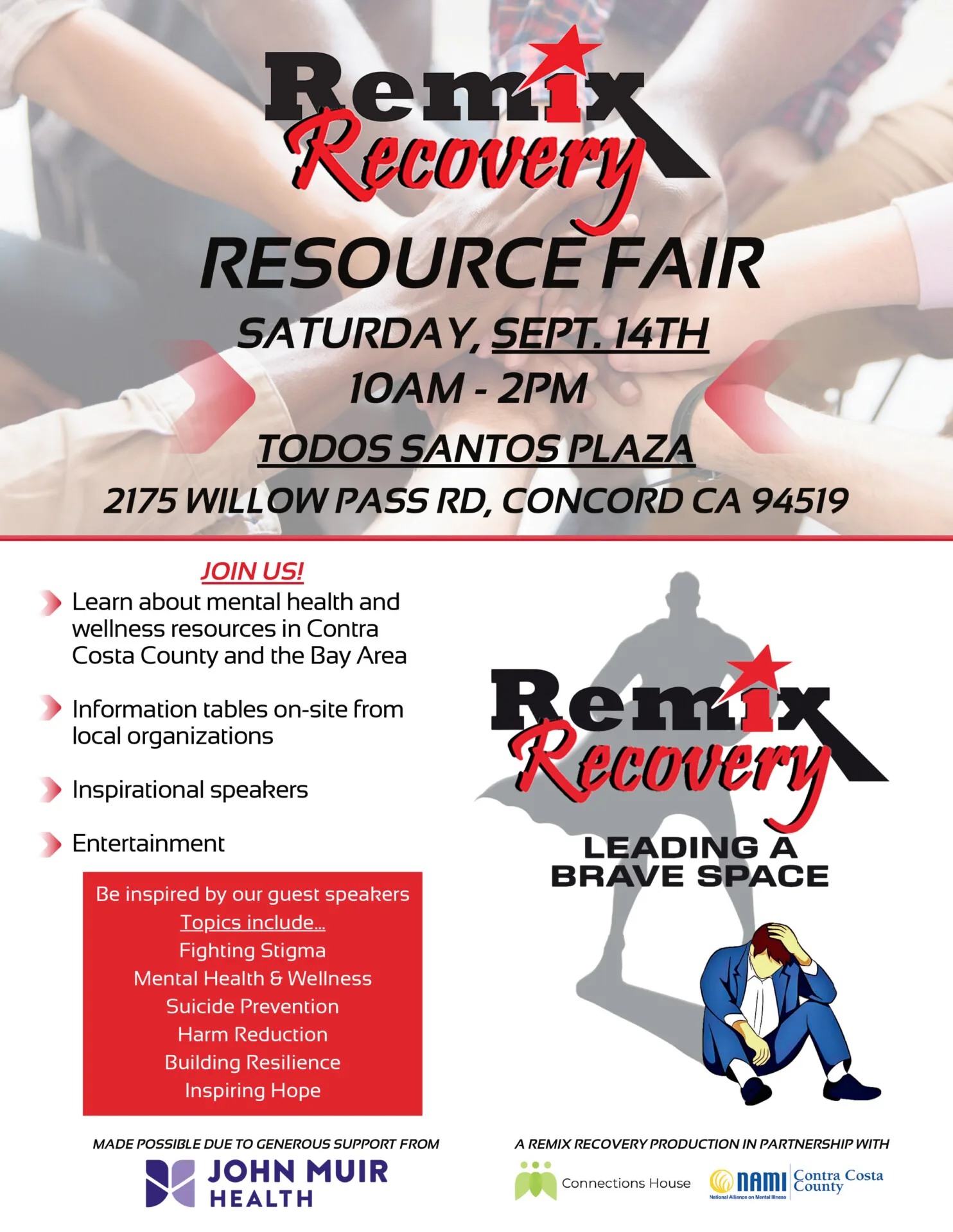 NAMI CC at Remix Recovery Resource Fair