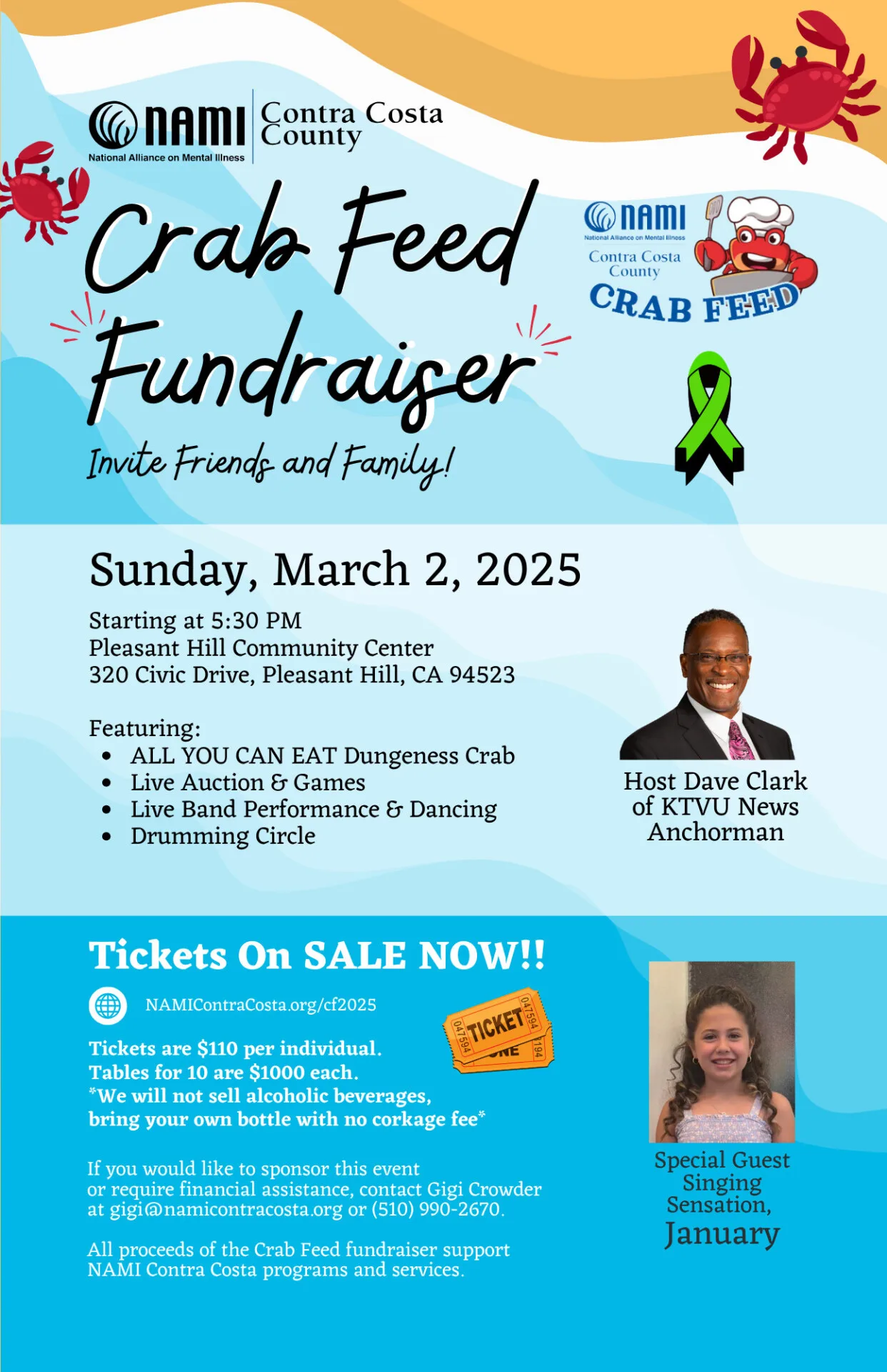 Crab Feed 2025 Flyer in English