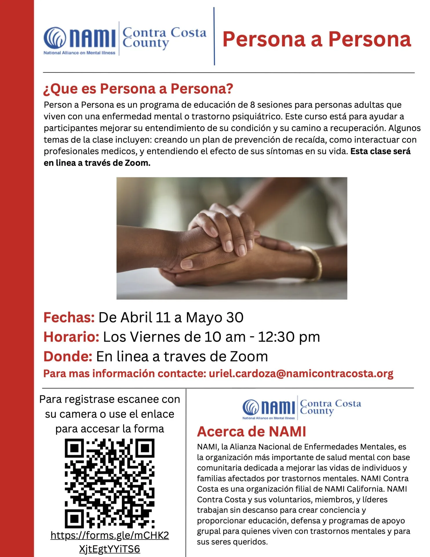 Abril 2025: Un Nuevo Clase de Persona a persona (Los Viernes)
