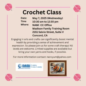 crochet class flyer