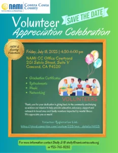 Summer 2025 Volunteer Appreciation Celebration Flyer.