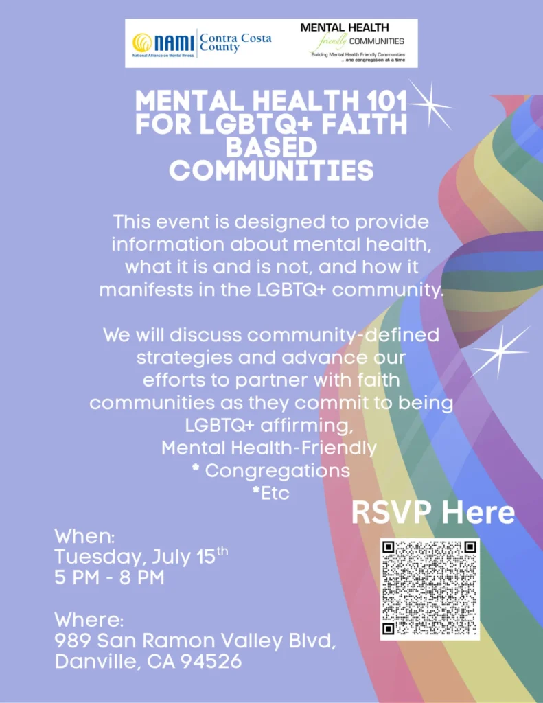 flyer for LGBTQ+ MH 101