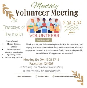 volunteer meeting flyer