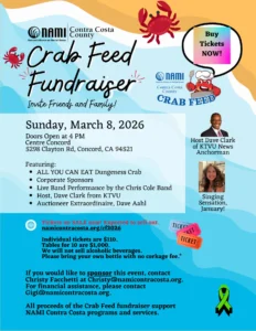 flyer for the 2026 crab feed