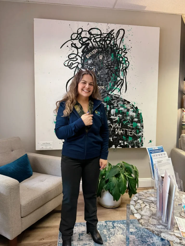 An image of our board president, Angelica Lopez, Esq.