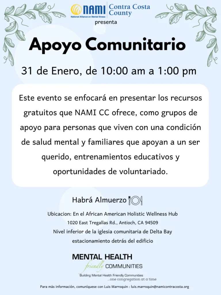 Apoyo Comunitario flyer