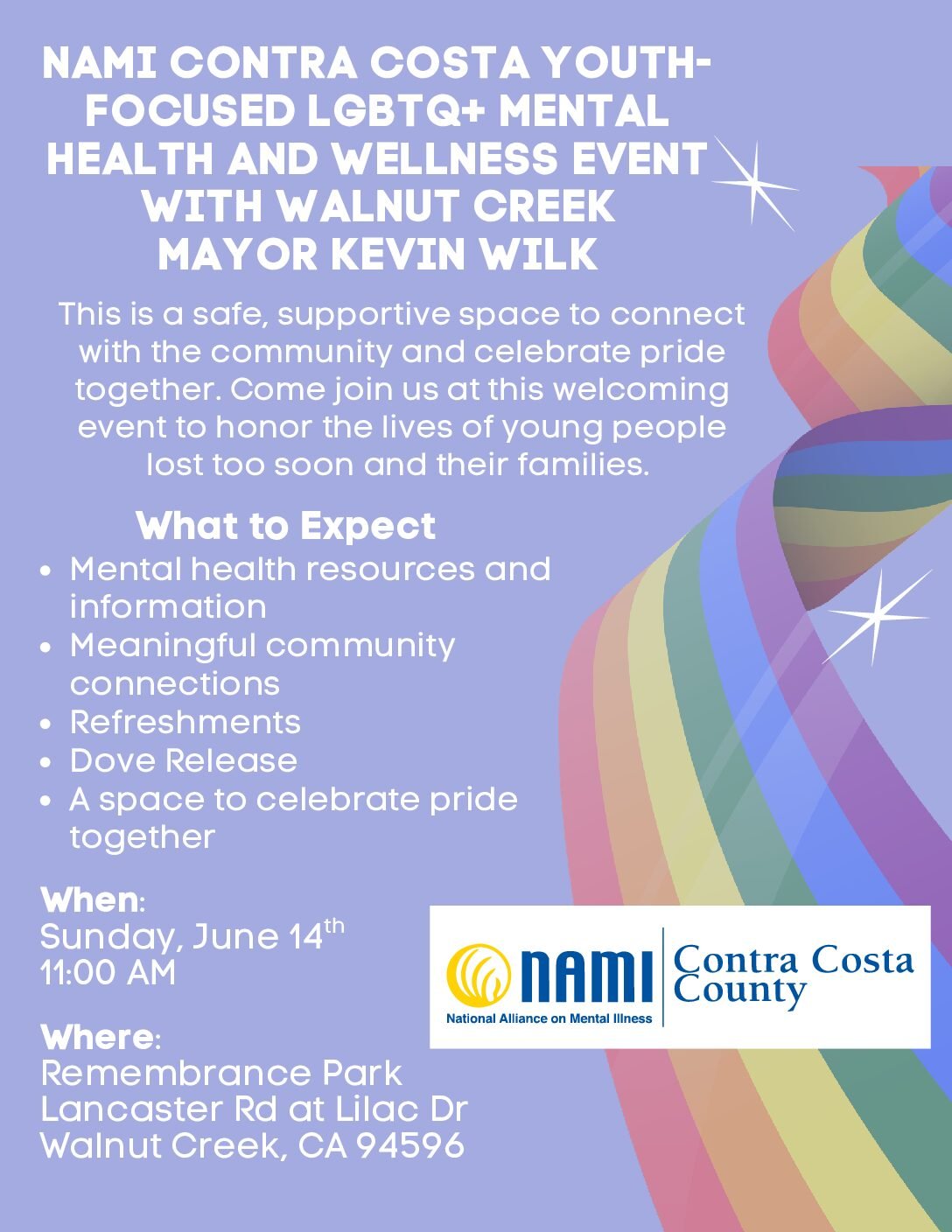 NAMI Contra Costa | NAMI LGBTQ+ Mental Health And Wellness Event in ...